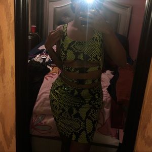 Green Midi Party Dress